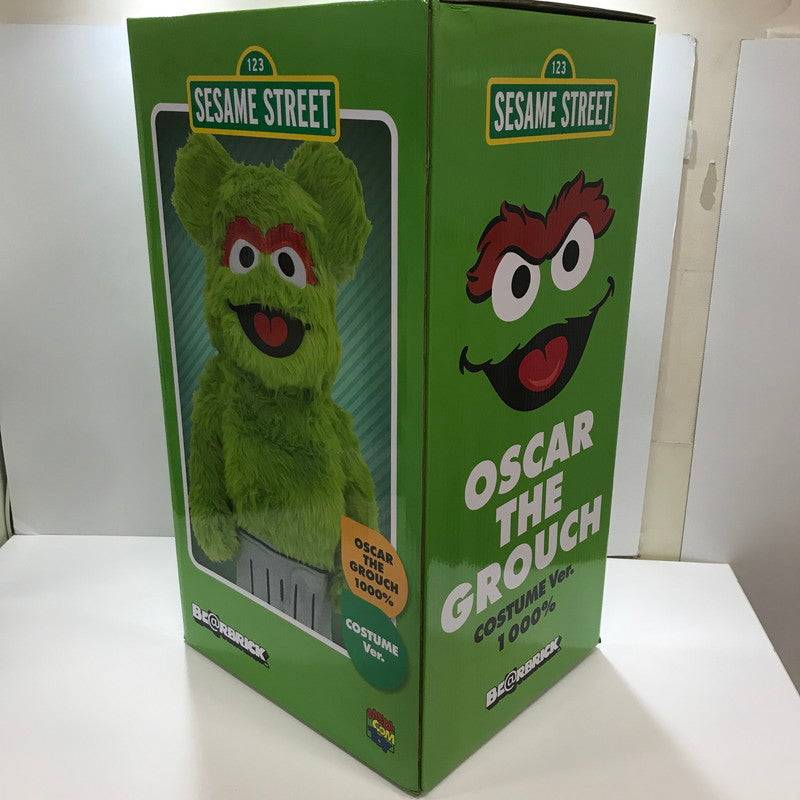 【中古美品】 BE@RBRICK 1000％ OSCAR THE GROUCH COSTUME VER ベアブリック セサミストリート オスカー・ザ・グラウチ 178-261023-mh-02-fuz カラー：緑 万代Net店