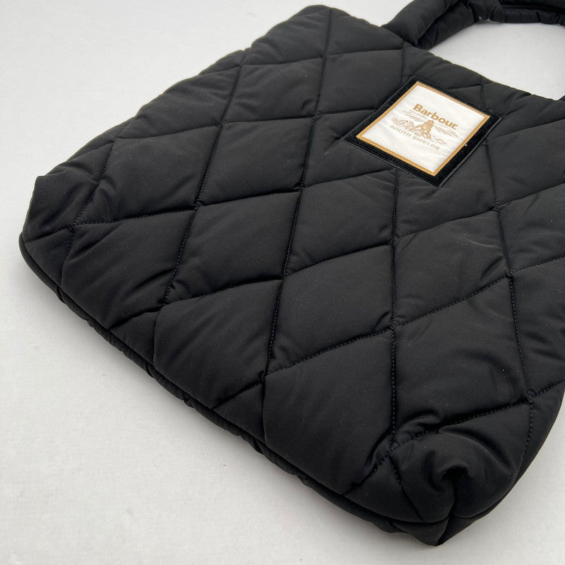 【中古品】【レディース】 BARBOUR バーブァー QUILTING BAG キルティングバッグ カラーBLACK カバン トートバッグ 188-261029-ky-04-fuzh 万代Net店