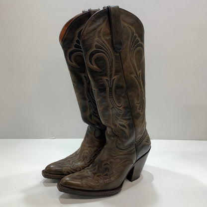 【中古品】【レディース】 ウエスタンブーツ 靴 BROWN ブーツ 本体のみ ※使用感あり 167-261028-io-07-fuzh サイズ：38 カラー：ブラウン 万代Net店