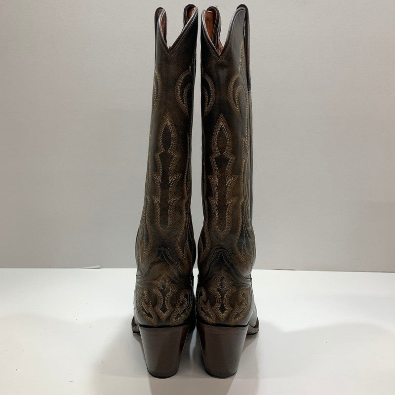 【中古品】【レディース】 ウエスタンブーツ 靴 BROWN ブーツ 本体のみ ※使用感あり 167-261028-io-07-fuzh サイズ：38 カラー：ブラウン 万代Net店