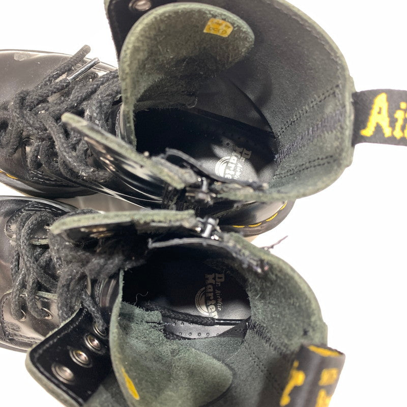 【中古品】【レディース】 DR.MARTENS ドクターマーチン 8ホール 厚底ブーツ 靴 BLACK サイズ不明(25.0cm相当) ※使用感あり 167-261028-io-09-fuzh サイズ：不明 カラー：ブラック 万代Net店