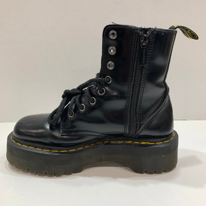 【中古品】【レディース】 DR.MARTENS ドクターマーチン 8ホール 厚底ブーツ 靴 BLACK サイズ不明(25.0cm相当) ※使用感あり 167-261028-io-09-fuzh サイズ：不明 カラー：ブラック 万代Net店