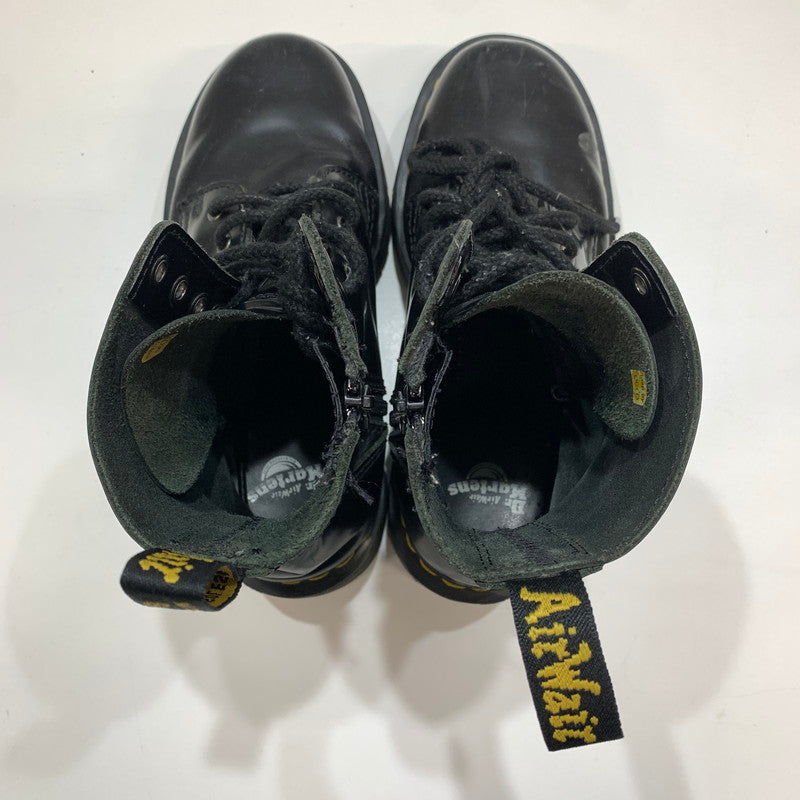 【中古品】【レディース】 DR.MARTENS ドクターマーチン 8ホール 厚底ブーツ 靴 BLACK サイズ不明(25.0cm相当) ※使用感あり 167-261028-io-09-fuzh サイズ：不明 カラー：ブラック 万代Net店