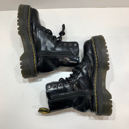 【中古品】【レディース】 DR.MARTENS ドクターマーチン 8ホール 厚底ブーツ 靴 BLACK サイズ不明(25.0cm相当) ※使用感あり 167-261028-io-09-fuzh サイズ：不明 カラー：ブラック 万代Net店