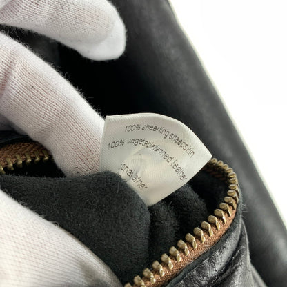 【中古品】【メンズ】 SHANGRILA シャングリラ B-3 MOUTON JACKET ムートンジャケット BLACK ヘリテージ TALON 147-261024-io-02-fuzh サイズ：L カラー：ブラック 万代Net店