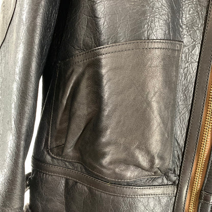 【中古品】【メンズ】 SHANGRILA シャングリラ B-3 MOUTON JACKET ムートンジャケット BLACK ヘリテージ TALON 147-261024-io-02-fuzh サイズ：L カラー：ブラック 万代Net店
