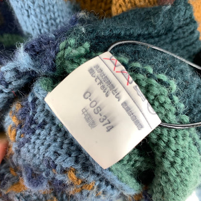 【中古品】【メンズ】 WILLIS＆GEIGER ウィリス アンド ガイガー ANIMAL KNIT SWEATER アニマル ニットセーター NAVY アニマル総柄 90S 145-261025-io-10-fuzh カラー：ネイビー 万代Net店