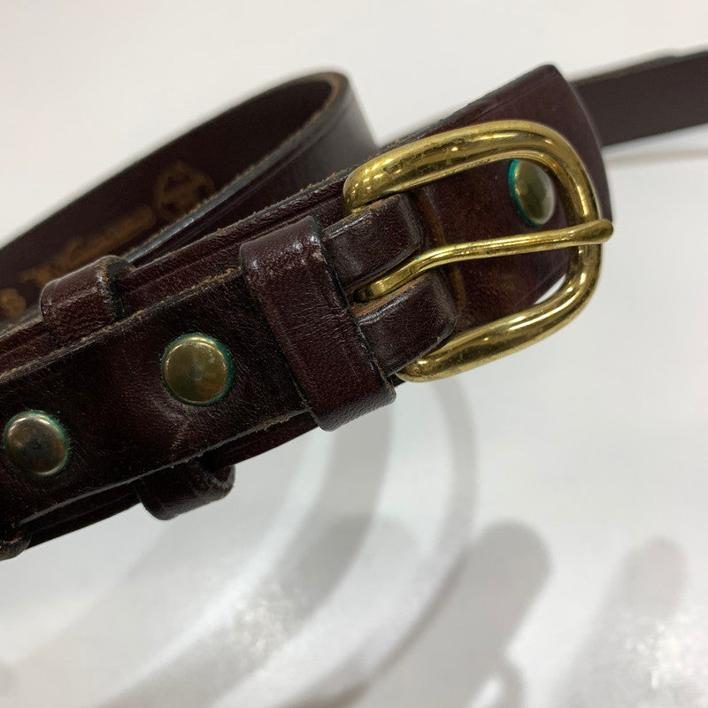 【中古品】【メンズ】 TOOWOOMBA SADDLERY トゥーウンバ サドラリー RANGER BELT レンジャー ベルト BROWN ※サビ・使用感あり 205-261025-io-03-fuzh カラー：ブラウン 万代Net店