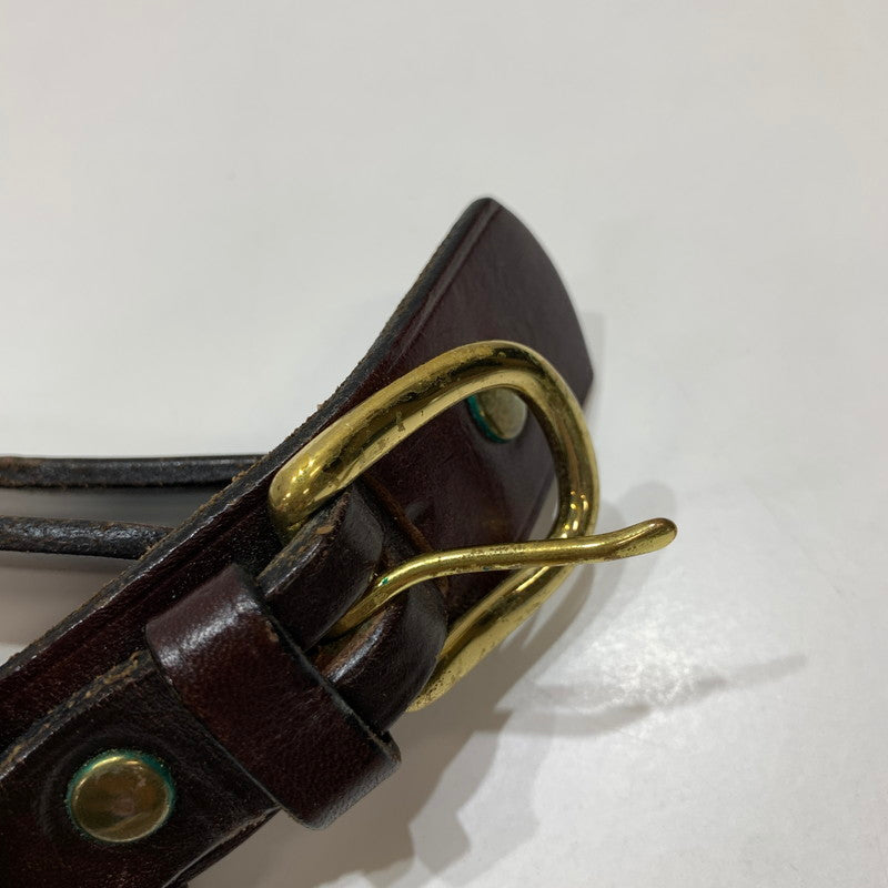 【中古品】【メンズ】 TOOWOOMBA SADDLERY トゥーウンバ サドラリー RANGER BELT レンジャー ベルト BROWN ※サビ・使用感あり 205-261025-io-03-fuzh カラー：ブラウン 万代Net店