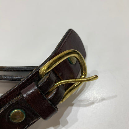 【中古品】【メンズ】 TOOWOOMBA SADDLERY トゥーウンバ サドラリー RANGER BELT レンジャー ベルト BROWN ※サビ・使用感あり 205-261025-io-03-fuzh カラー：ブラウン 万代Net店