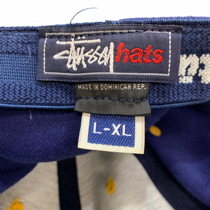 【中古品】【メンズ】 STUSSY ステューシー CAP 帽子 キャップ BLUE 90S OLD 185-261025-io-02-fuzh サイズ：L-XL カラー：ブルー 万代Net店