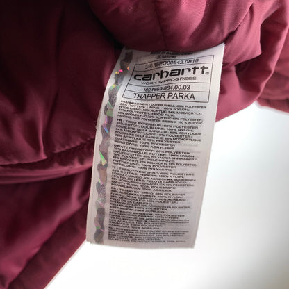 【中古品】【メンズ】 CARHARTT カーハート I021869 TRAPPER PARKA とラッパーパーカー 上着 アウター ジャケット RED ※汚れ・毛玉・使用感あり 145-261025-io-06-fuzh カラー：レッド 万代Net店