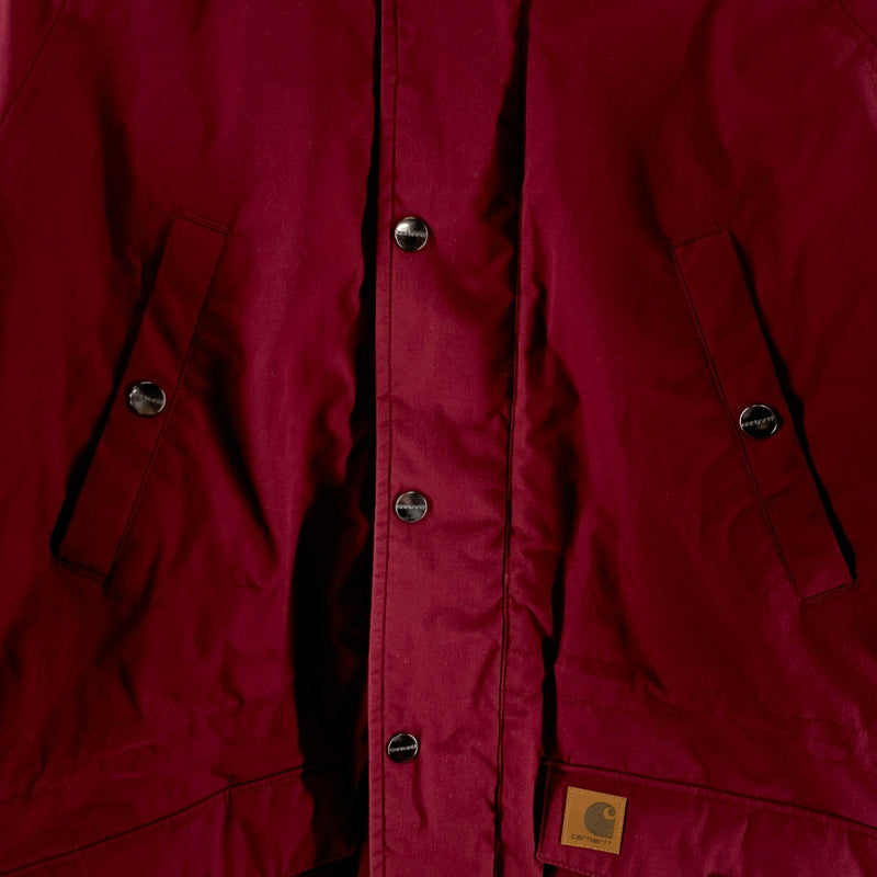 【中古品】【メンズ】 CARHARTT カーハート I021869 TRAPPER PARKA とラッパーパーカー 上着 アウター ジャケット RED ※汚れ・毛玉・使用感あり 145-261025-io-06-fuzh カラー：レッド 万代Net店