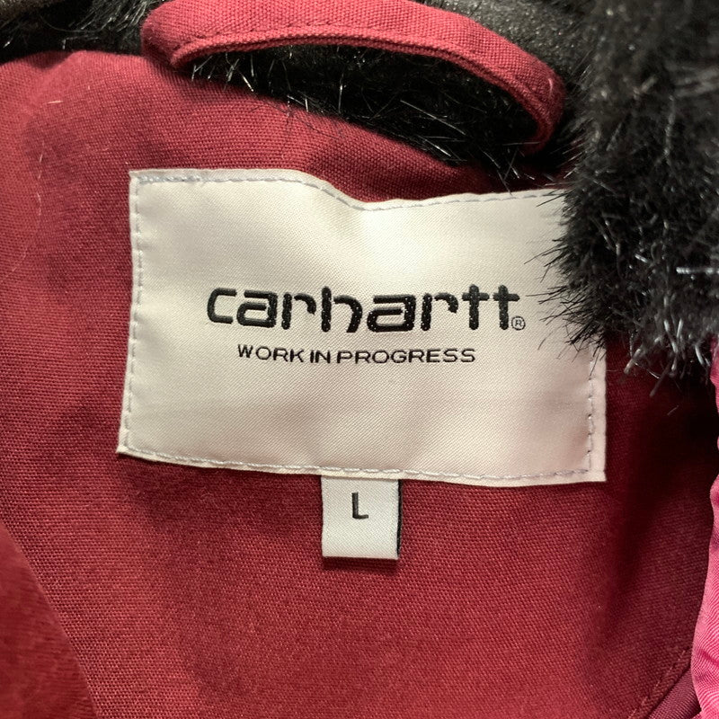 【中古品】【メンズ】 CARHARTT カーハート I021869 TRAPPER PARKA とラッパーパーカー 上着 アウター ジャケット RED ※汚れ・毛玉・使用感あり 145-261025-io-06-fuzh カラー：レッド 万代Net店