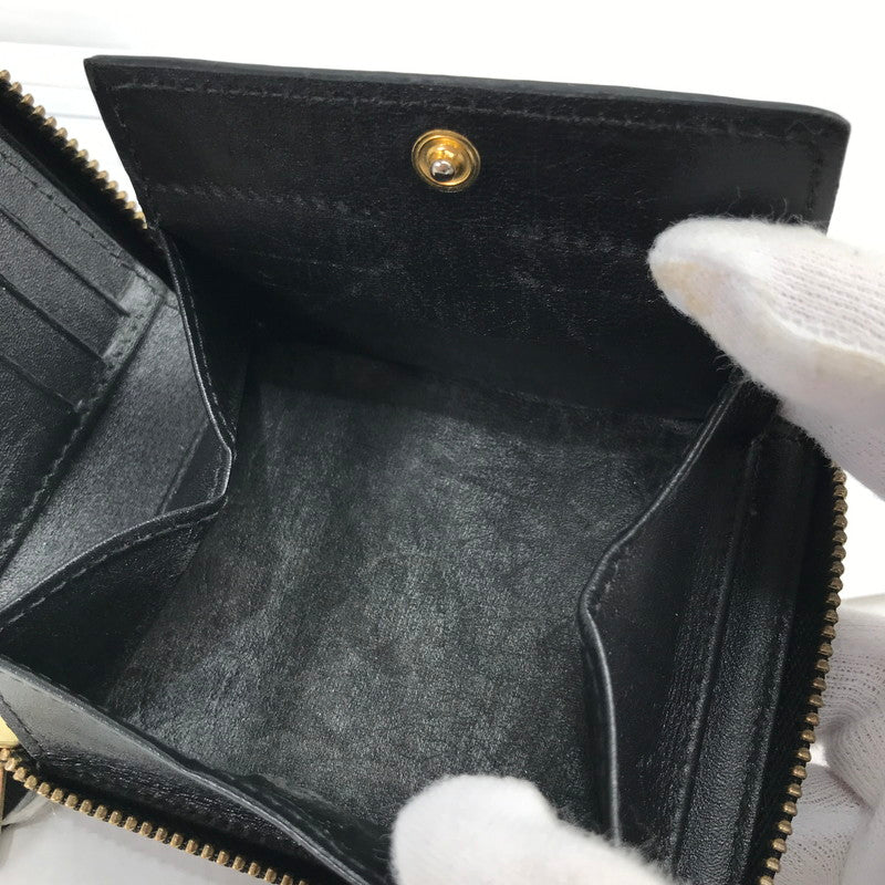 【中古品】【メンズ】 COMME DES GARCONS コムデギャルソン 二つ折り財布 カラーBLACK 財布 200-261027-ky-04-fuzh 万代Net店