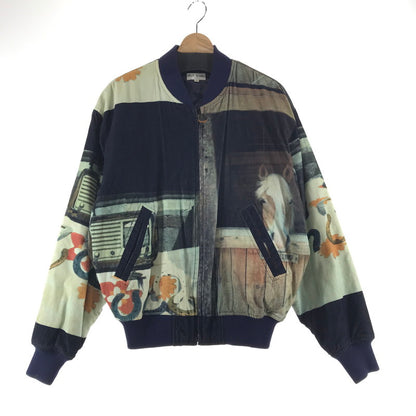 【中古品】【メンズ】 PAUL SMITH ポール・スミス コーデュロイ ブルゾン 馬フォト/SIZE:M　※汚れ有 141-261027-ky-11-fuzh 万代Net店