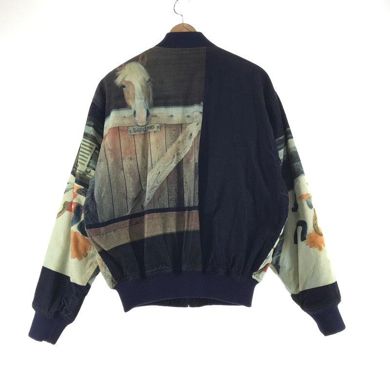 【中古品】【メンズ】 PAUL SMITH ポール・スミス コーデュロイ ブルゾン 馬フォト/SIZE:M　※汚れ有 141-261027-ky-11-fuzh 万代Net店