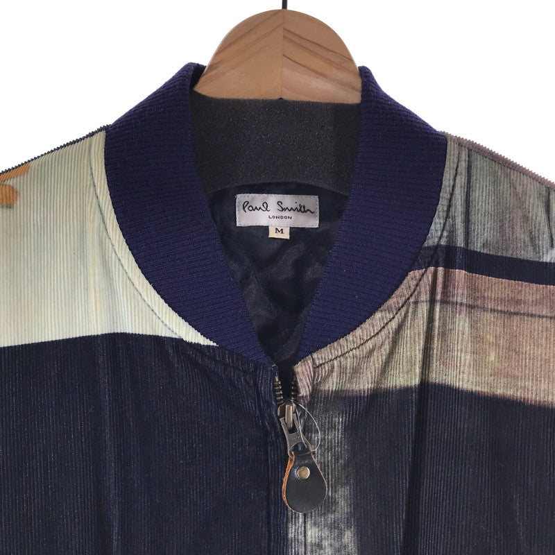 【中古品】【メンズ】 PAUL SMITH ポール・スミス コーデュロイ ブルゾン 馬フォト/SIZE:M　※汚れ有 141-261027-ky-11-fuzh 万代Net店