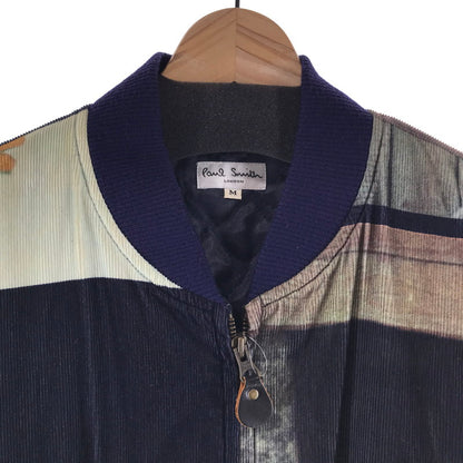 【中古品】【メンズ】 PAUL SMITH ポール・スミス コーデュロイ ブルゾン 馬フォト/SIZE:M　※汚れ有 141-261027-ky-11-fuzh 万代Net店