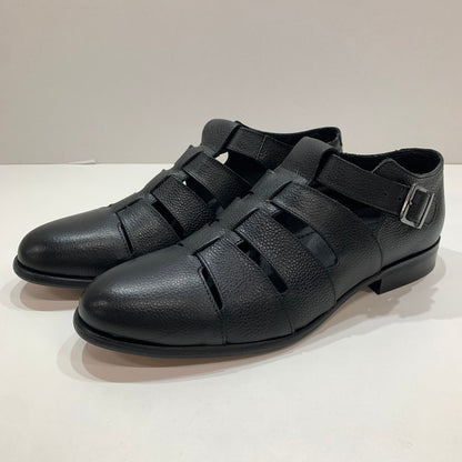 【中古品】【メンズ】 BEAMS ビームス スコッチレザー グルカ サンダル 靴 BLACK 本体のみ ※使用感あり 165-261028-io-01-fuzh サイズ：41 カラー：ブラック 万代Net店