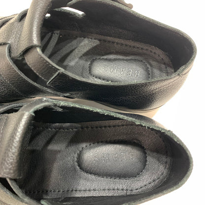 【中古品】【メンズ】 BEAMS ビームス スコッチレザー グルカ サンダル 靴 BLACK 本体のみ ※使用感あり 165-261028-io-01-fuzh サイズ：41 カラー：ブラック 万代Net店