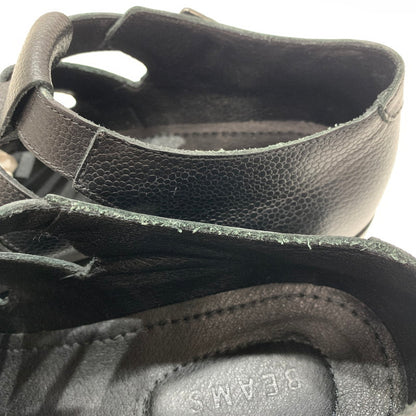 【中古品】【メンズ】 BEAMS ビームス スコッチレザー グルカ サンダル 靴 BLACK 本体のみ ※使用感あり 165-261028-io-01-fuzh サイズ：41 カラー：ブラック 万代Net店