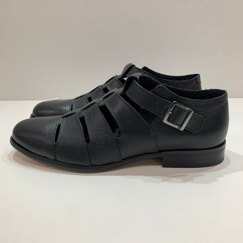【中古品】【メンズ】 BEAMS ビームス スコッチレザー グルカ サンダル 靴 BLACK 本体のみ ※使用感あり 165-261028-io-01-fuzh サイズ：41 カラー：ブラック 万代Net店
