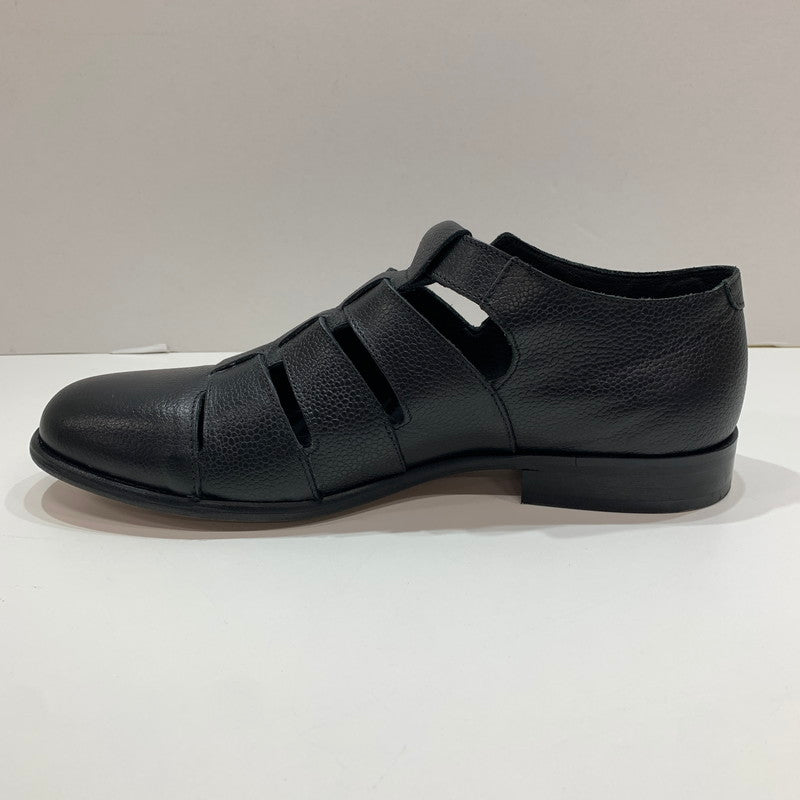 【中古品】【メンズ】 BEAMS ビームス スコッチレザー グルカ サンダル 靴 BLACK 本体のみ ※使用感あり 165-261028-io-01-fuzh サイズ：41 カラー：ブラック 万代Net店