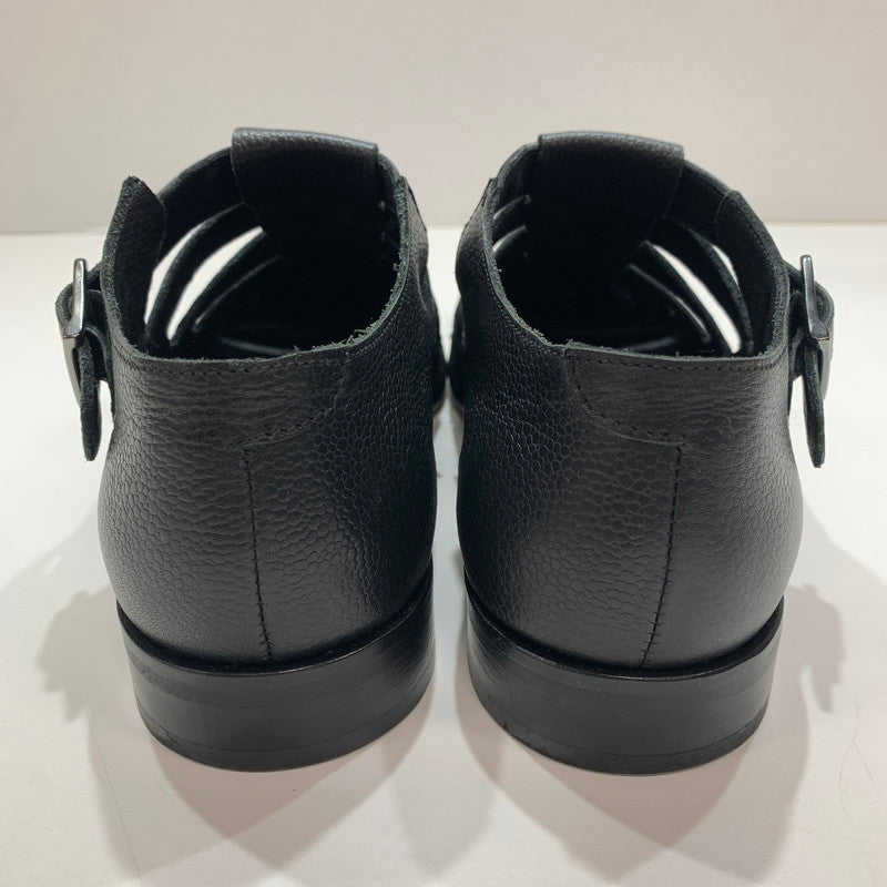 【中古品】【メンズ】 BEAMS ビームス スコッチレザー グルカ サンダル 靴 BLACK 本体のみ ※使用感あり 165-261028-io-01-fuzh サイズ：41 カラー：ブラック 万代Net店