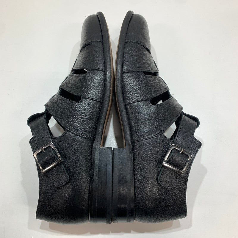 【中古品】【メンズ】 BEAMS ビームス スコッチレザー グルカ サンダル 靴 BLACK 本体のみ ※使用感あり 165-261028-io-01-fuzh サイズ：41 カラー：ブラック 万代Net店