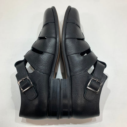 【中古品】【メンズ】 BEAMS ビームス スコッチレザー グルカ サンダル 靴 BLACK 本体のみ ※使用感あり 165-261028-io-01-fuzh サイズ：41 カラー：ブラック 万代Net店