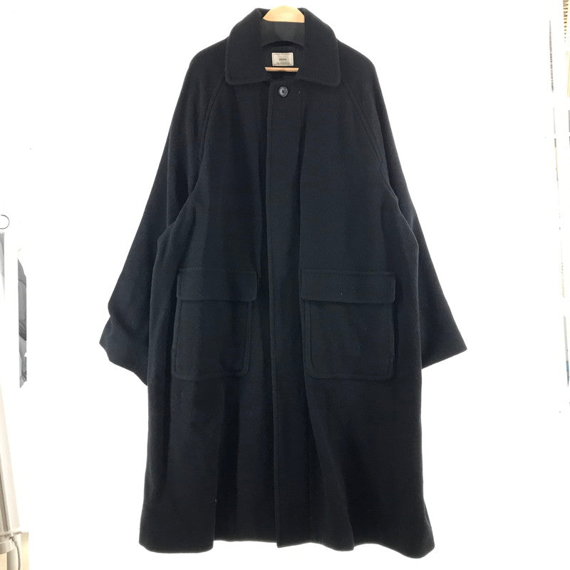 【中古品】【メンズ】 EVCON エビコン WOOL STAIN COLLAR HALF COAT ウール ステンカラー ハーフ コート カラーBLACK SIZE:4 213-91701 147-261027-ky-15-fuzh 万代Net店