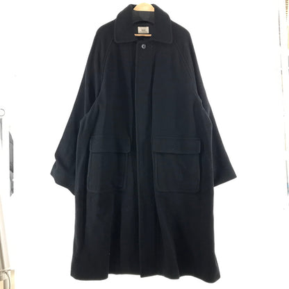 【中古品】【メンズ】 EVCON エビコン WOOL STAIN COLLAR HALF COAT ウール ステンカラー ハーフ コート カラーBLACK SIZE:4 213-91701 147-261027-ky-15-fuzh 万代Net店