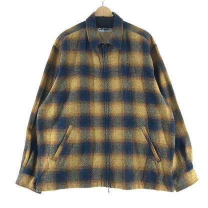 【中古品】【メンズ】 J.S.HOMESTEAD ジャーナルスタンダード ホームステッド NEP OMBRE ZIPUP SHIRT オンブレジップアップシャツ カラー紺.黄.チェック SIZE:L 147-261027-ky-18-fuzh 万代Net店