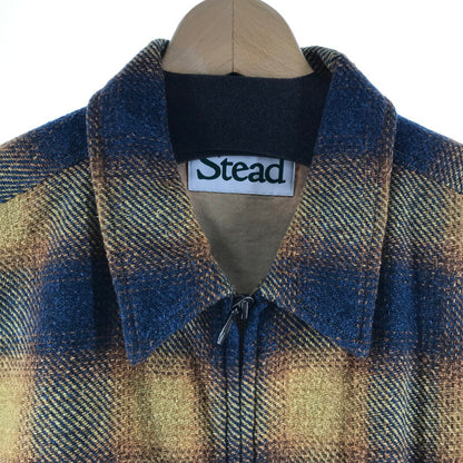 【中古品】【メンズ】 J.S.HOMESTEAD ジャーナルスタンダード ホームステッド NEP OMBRE ZIPUP SHIRT オンブレジップアップシャツ カラー紺.黄.チェック SIZE:L 147-261027-ky-18-fuzh 万代Net店