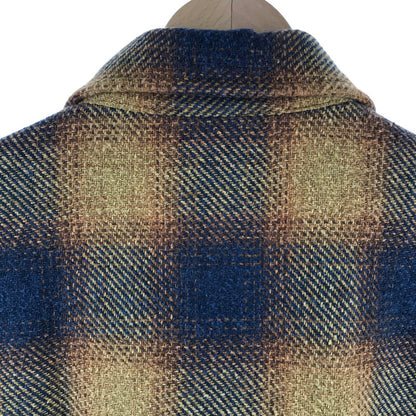 【中古品】【メンズ】 J.S.HOMESTEAD ジャーナルスタンダード ホームステッド NEP OMBRE ZIPUP SHIRT オンブレジップアップシャツ カラー紺.黄.チェック SIZE:L 147-261027-ky-18-fuzh 万代Net店