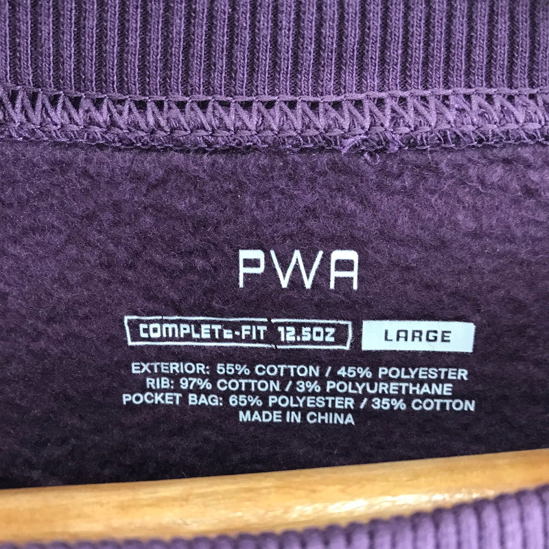 【中古品】【メンズ】 PWA プア P08C008-CS03 COMPLETE-FIT 12.5OZ CREW スウェット カラーPURPLE SIZE:L 140-261027-ky-12-fuzh 万代Net店