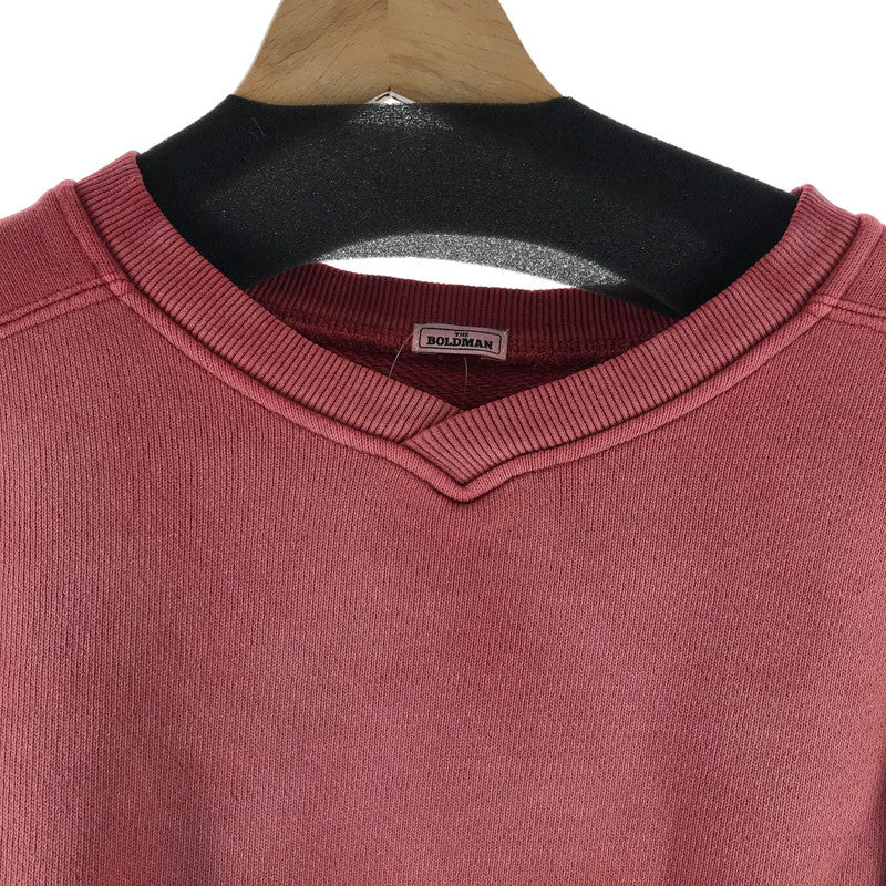 【中古品】【メンズ】 THE BOLDMAN ザ・ボールドマン スウェット RED/SIZE:L/126254-126-003 Vネック 147-261027-ky-19-fuzh 万代Net店