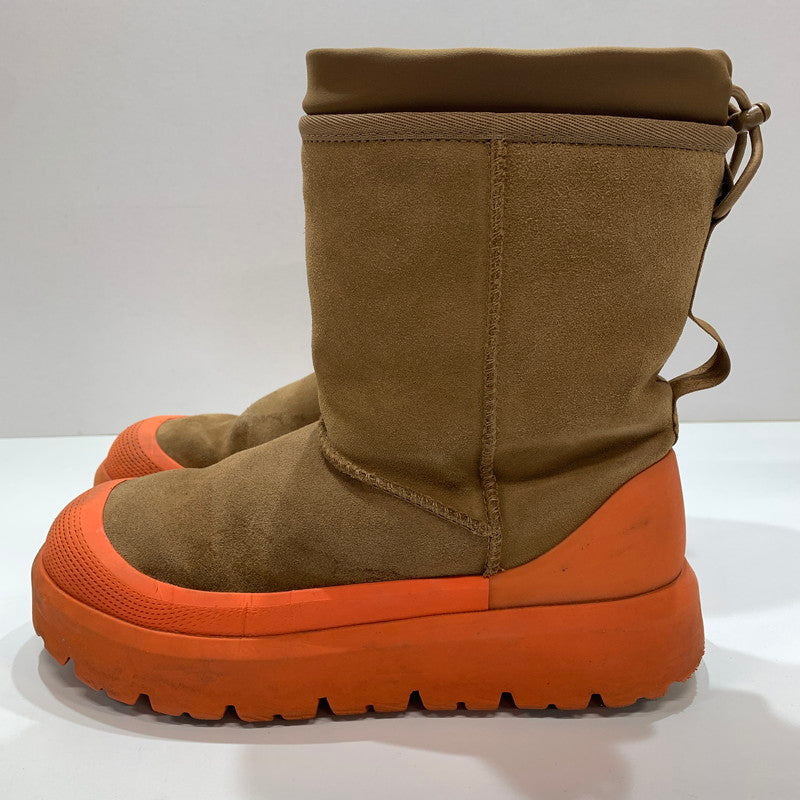 【中古品】【メンズ】 UGG アグ CLASSIC SHORT WEATHER HYBRID CHESTNUT 靴 ブーツ CAMEL ORANGE ※使用感あり 164-261028-io-04-fuzh サイズ：26.0cm カラー：キャメル.オレンジ 万代Net店