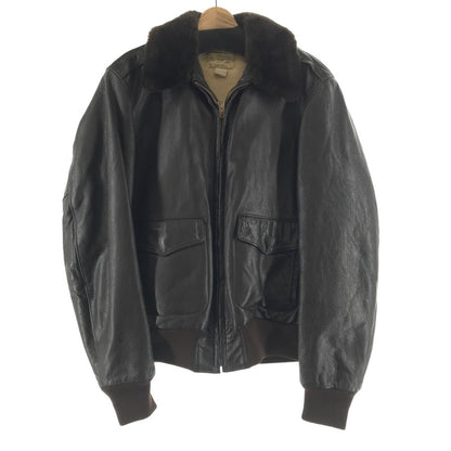【中古品】【メンズ】 L.L.BEAN エルエルビーン G-1 FLIGHT JACKET フライトジャケット 上着 BROWN ※ほつれ・汚れ・シミあり 145-261030-io-08-fuzh サイズ：42 カラー：ブラウン 万代Net店