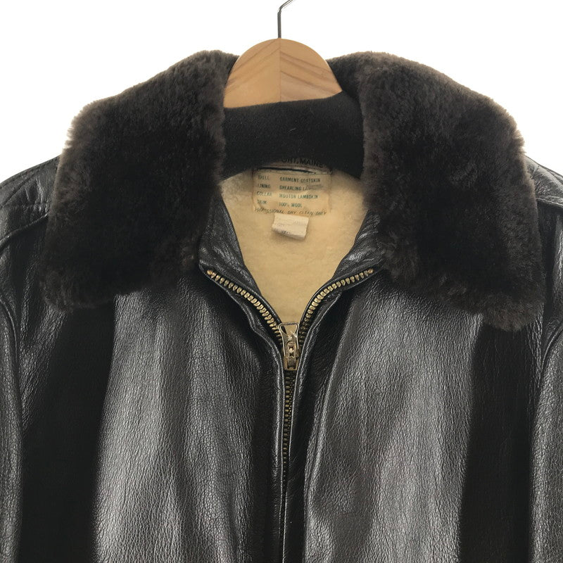 【中古品】【メンズ】 L.L.BEAN エルエルビーン G-1 FLIGHT JACKET フライトジャケット 上着 BROWN ※ほつれ・汚れ・シミあり 145-261030-io-08-fuzh サイズ：42 カラー：ブラウン 万代Net店
