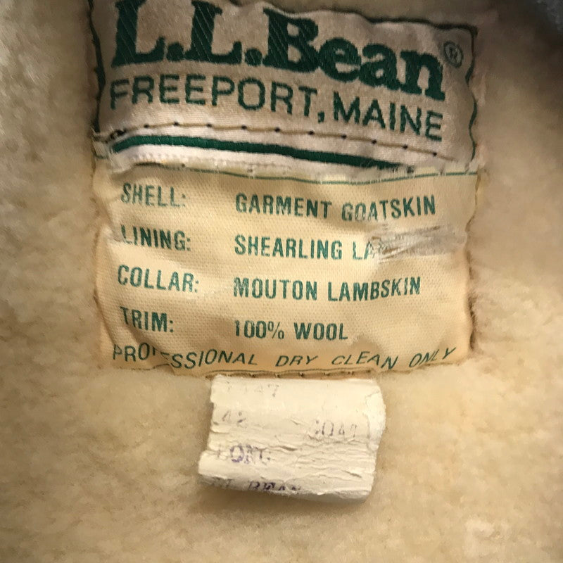 【中古品】【メンズ】 L.L.BEAN エルエルビーン G-1 FLIGHT JACKET フライトジャケット 上着 BROWN ※ほつれ・汚れ・シミあり 145-261030-io-08-fuzh サイズ：42 カラー：ブラウン 万代Net店