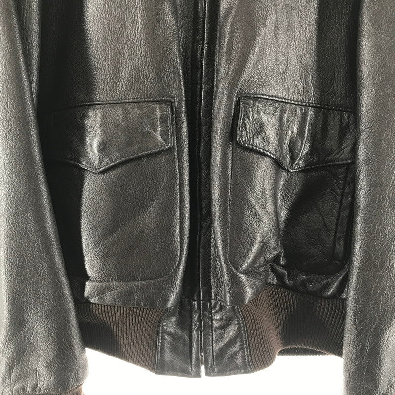 【中古品】【メンズ】 L.L.BEAN エルエルビーン G-1 FLIGHT JACKET フライトジャケット 上着 BROWN ※ほつれ・汚れ・シミあり 145-261030-io-08-fuzh サイズ：42 カラー：ブラウン 万代Net店