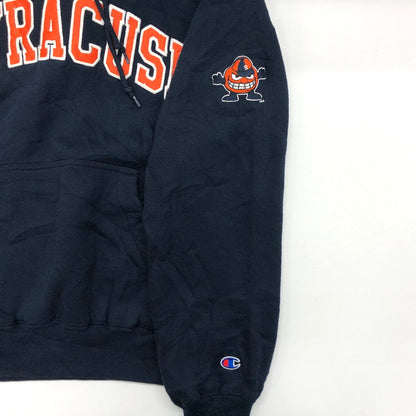 【現状渡し品】【メンズ】 Champion チャンピオン SYRACUSE シラキュース カレッジロゴ スウェット パーカー 長袖 トップス 146-240509-hn-01-fur サイズ：S カラー：ネイビー 万代Net店