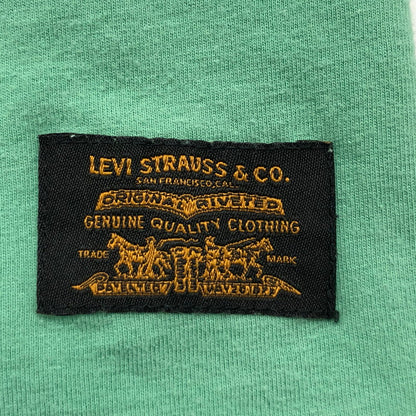 【現状渡し品】【メンズ】 Levi's リーバイス 長袖 Tシャツ スマイルマーク トップス 147-240511-hn-03-fur サイズ：S カラー：グリーン/イエロー 万代Net店