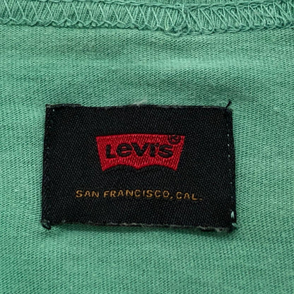 【現状渡し品】【メンズ】 Levi's リーバイス 長袖 Tシャツ スマイルマーク トップス 147-240511-hn-03-fur サイズ：S カラー：グリーン/イエロー 万代Net店