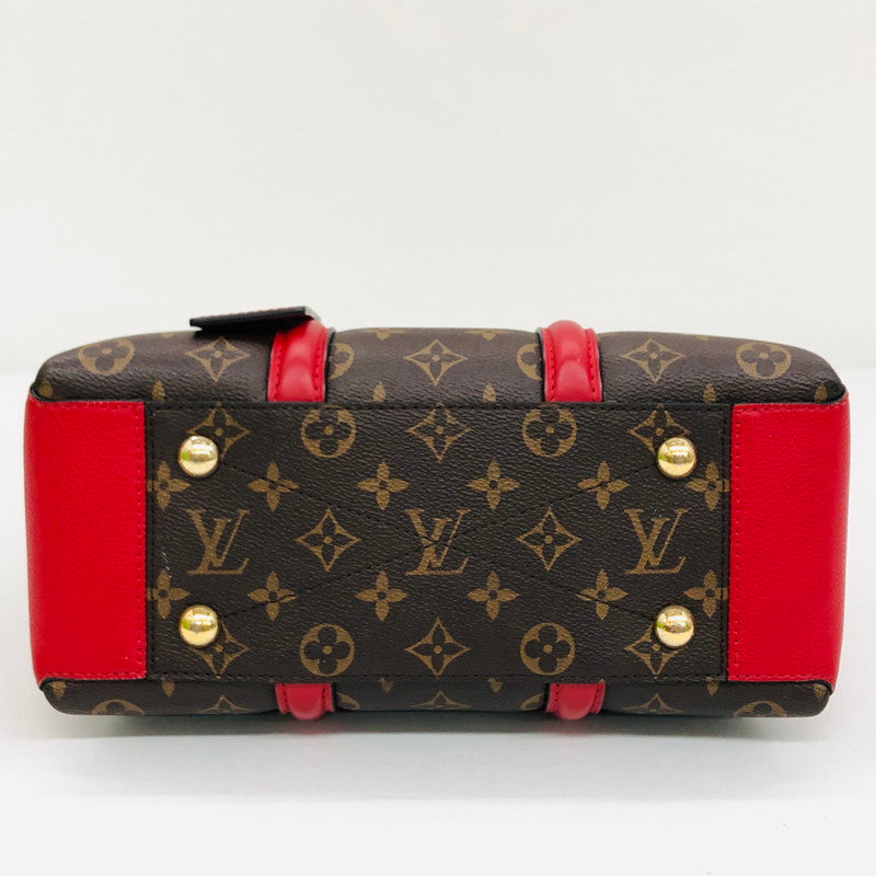 【現状渡し品】【レディース】 LOUIS VUITTON ルイ・ヴィトン  M44818 モノグラム スフロNV BB 2WAY ハンドバッグ ショルダーバッグ カバン 179-240725-hn-01-fur カラー：ブラウン/レッド 万代Net店