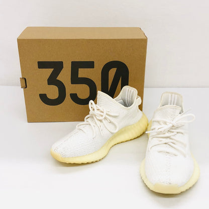 【中古品】【メンズ/レディース】 adidas アディダス YEEZY BOOST 350 V2 CREAM WHITE CP9366 イージーブースト350 V2 クリームホワイト スニーカー シューズ 靴 161-241013-hn-05-fur サイズ：25.0cm US 7 カラー：ホワイト系 万代Net店