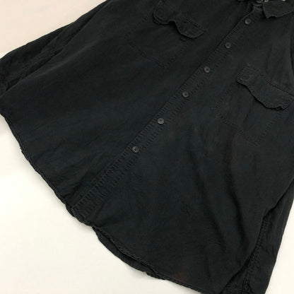 【ジャンク品】【メンズ】 Levi's リーバイス Silver Tab シルバータブ シャツ カジュアルシャツ 長袖 トップス 146-240422-hn-02-fur サイズ：XL カラー：ブラック 万代Net店