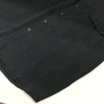 【ジャンク品】【メンズ】 Levi's リーバイス Silver Tab シルバータブ シャツ カジュアルシャツ 長袖 トップス 146-240422-hn-02-fur サイズ：XL カラー：ブラック 万代Net店